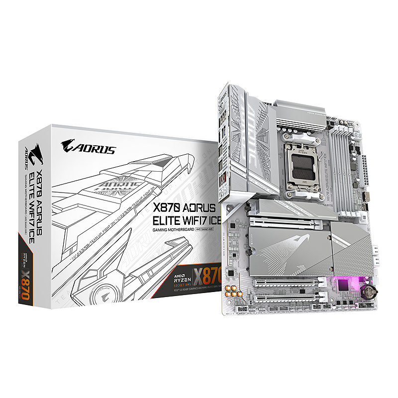 GIGABYTE X870 AORUS ELITE WIFI7 ICE AMD X870 Sokkel AM5 ATX
